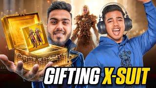 MAXING & GIFTING X-SUIT TO @officialscoutop