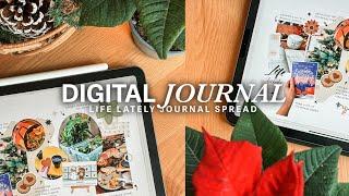 Digital Journal with me, Weekly Recap, iPad Journal, Goodnotes Collage, Documenting Life