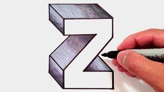 How to Draw the Letter Z in 3D