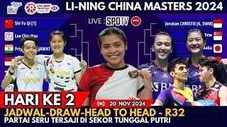 Jadwal Hari Ke 2 China Master 2024