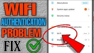 Wifi authentication problem fixed | problem solution | in Hindi |