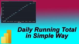 Calculate Daily Running Total in PowerBI | Create Chart | MI Tutorials