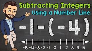 Subtracting Integers Using a Number Line | Math with Mr. J