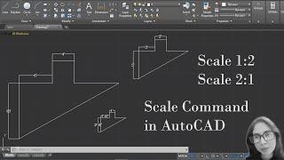 How to use Scale Command in AutoCAD || AutoCAD Scale to Specific Size