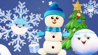 Snowflake ️ Snowman ️ Christmas Tree  Winter Sensory Song for Kids️ Winter Wonderland