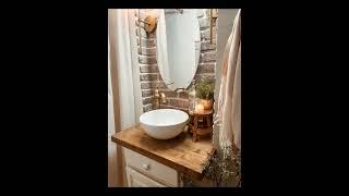 Rustic Bathroom Decor ideas️| Rustic bathroom|