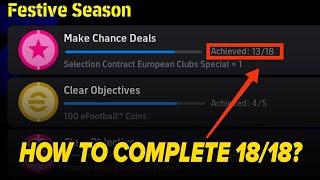 How to complete 18/18 Objectives in eFootball 202, How to get 18 Objectives to get Free Epic in Pes