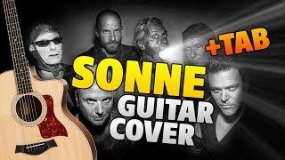 Rammstein – Sonne (fingerstyle guitar cover with karaoke lyrics, NEW free tabs)