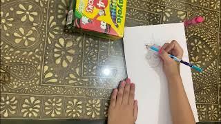 Learn how to draw a cute girl/ tutorial/ by my budding Artist Vidushi with Sophia Modgil