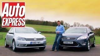 VW Passat vs Vauxhall Insignia vs Ford Mondeo review - Auto Express