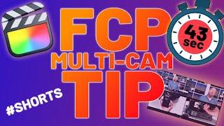 FCP Multi-Cam Multiple Clip Angle Change Tip in just 43 seconds #Shorts