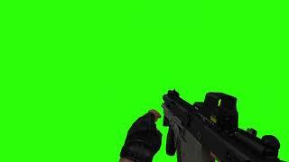 M9K - KRISS Vector Submachine Gun in First Person [GREEN SCREEN]