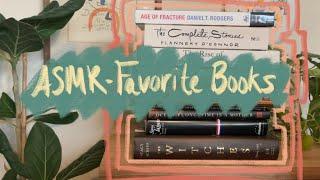 ASMR Favorite Books - crispy whispers, light tapping, reading aloud, book sounds 