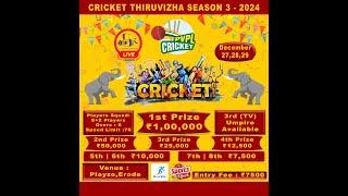 QUBE cc    VS  X  PABLO   PVPL CRICKET THIRUVIZHA SEASON 3 - 2024