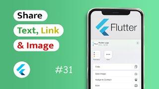 How to share Text, Link & Image in Flutter App? (Android & IOS)
