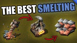 The BEST Smelting and Mining Setup | Ultimate Factorio Tutorial (tips and tricks guide)