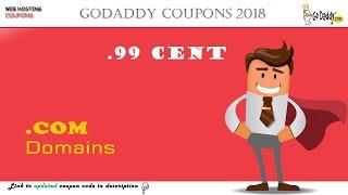 99 Cent Domain Name with this GoDaddy Coupon | GoDaddy Coupon 2018