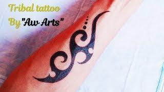 Tribal tattoo designs | How to make tattoo | #tribaltattoo | Tattoo designs by Aw Arts |