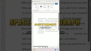 Remove Extra Space With Tips & Tricks in word ||#wordvideo