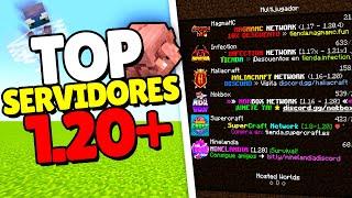 TOP 5 MEJORES SERVIDORES DE MINECRAFT 1.20 - 1.20.6 No Premium y Premium (JAVA, BEDROCK y PE)