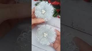 Winter bows snowflakes