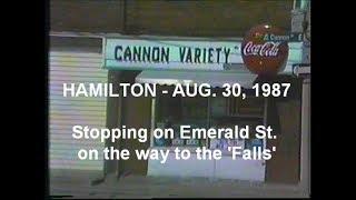 HAMILTON - AUGUST 30, 1987 - Making a stop on Emerald St.