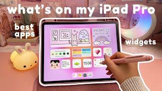 what's on my iPad Pro 2022  best iPad apps + widgets | productivity apps, note taking & more 