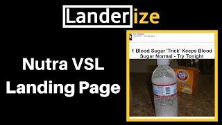 How to Make a Nutra VSL Landing Page Landerize