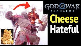 How to Cheese HATEFUL in God of War Ragnarok: How to beat and defeat Draugr Hole Boss (GoW Ragnarök)