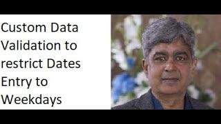 Excel Custom Data Validation to restrict Dates Entry to Weekdays Excel Tips and Tricks in Urdu