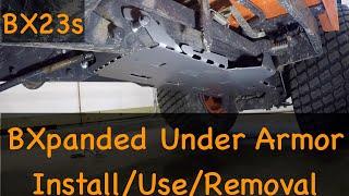 BXpanded Skid Plate for BX23s Kubota Tractor how to install review