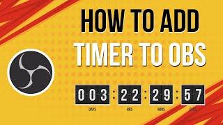 How to Add a Countdown Timer to OBS (Open Broadcaster Software)