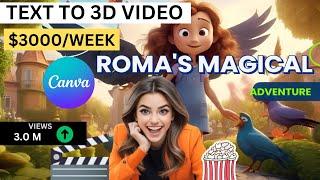 How to Make AI Generated 3D Animation Videos |  3D Animation Videos|Kids Story Video|Canva design