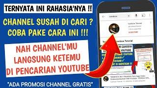 TRIK AMPUH !! Cara Agar Channel Youtube Muncul Di Pencarian - Channel Youtube Muncul Di Beranda