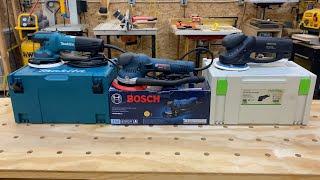 Sander Showdown Bosch, Festool and Makita Who's the Best?