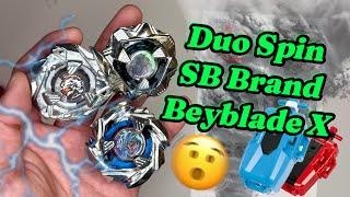 DUO SPIN ERA IS NOW  | SB Brand Cobalt Dragoon , Weiss Tiger & Black Shell Beyblade X DUPE #noway