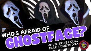 Who's afraid of Ghostface? Horror movie trivia quiz on the original Scream movie 1996. Trivia game