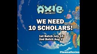 AXIE Scholar application process