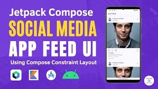 Android Instagram Social Media App Feed UI  | Jetpack Compose  Constraint Layout Tutorial