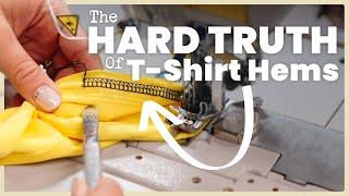 Sewing a REAL T-Shirt Hem At Home - Is It Possible!? (Ep. 76)