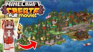 I built the ULTIMATE COTTAGECORE Create Mod Survival Island! [Full Movie]