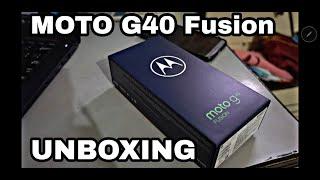 Moto G40 Fusion - Unboxing And Startup