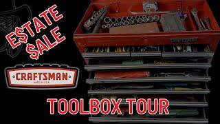 Estate Sale Toolbox Tour Tool Haul Vintage Craftsman Snap-on Stanley Mechanics Toolbox Reveal