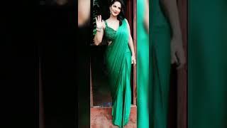 Sunny Leone  saree look and beautiful ️️ actress