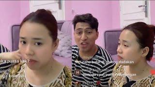 Live Terbaru Aulia Dan Cahu Makan Bareng Sambil Nonton Film Horor !! Pesona Pengantin Baru