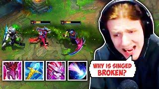 I DESTROYED HASHINSHIN WITH THE CHINESE SINGED BUILD (NEW TECH) - League of Legends