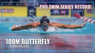 Torri Huske Lowers Her Own Pro Swim Series Record in 100M Fly | 2024 TYR Pro Swim Series San Antonio