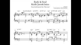 Body & Soul - Keith Jarrett Intro Transcription