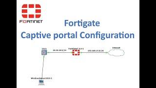 Captive Portal configuration on Fortigate Firewall