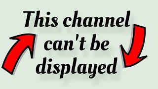 This channel can't be displayed telegram because it was used to spread ? Fixed Telegram Error